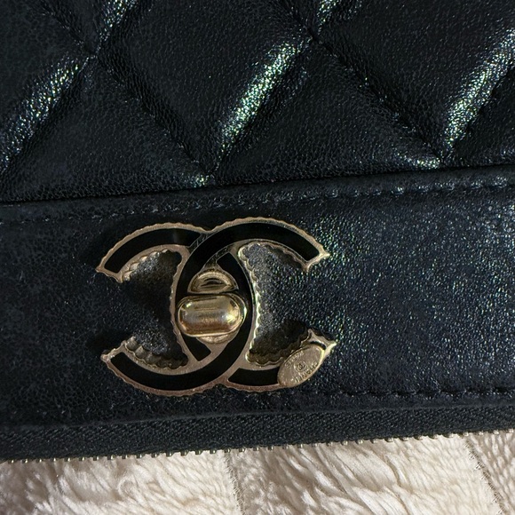 Black Chanel Mademoiselle wallet on unbranded chain crossbody - Picture 5 of 9
